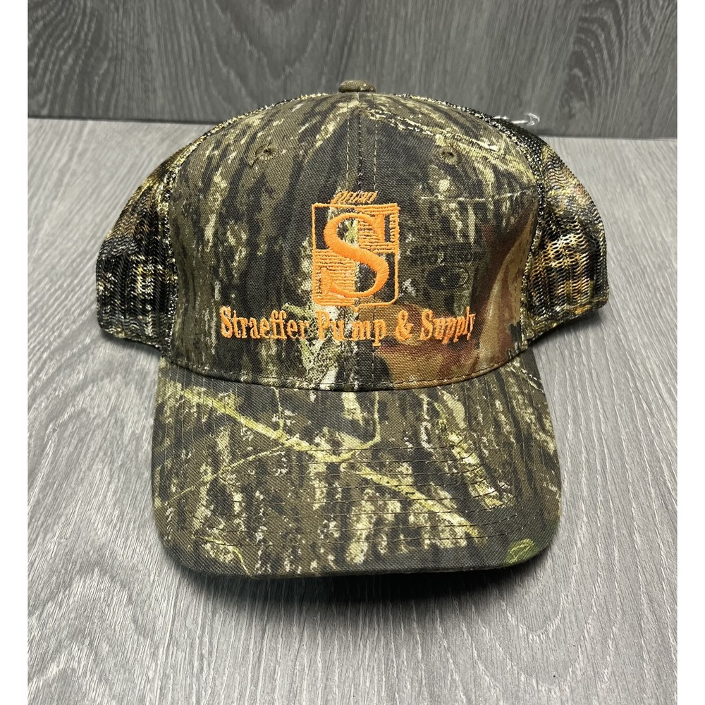 Straeffer Pump & Supply Camo Trucker Hat Cap One Size Fits All Made in USA